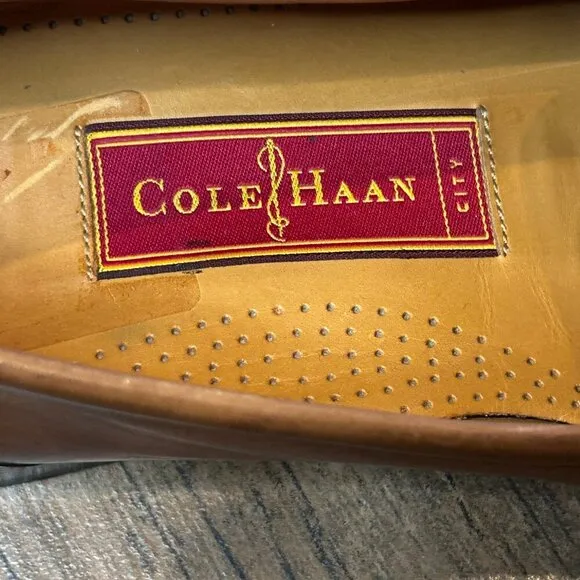 Cole Haan Douglas Country Brown Leather Penny Loafers Size 9 M