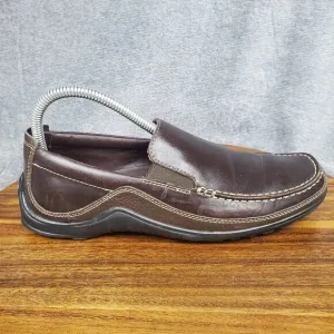 Cole Haan Driving Loafers Men's 8M Brown Leather Tucker Venetian Moc Toe Shoes