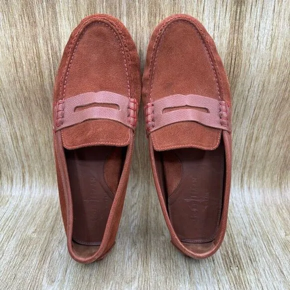 Cole Haan Driving Penny Loafers Men's Size 10.5 M Brown Suede‎ Casual Shoes