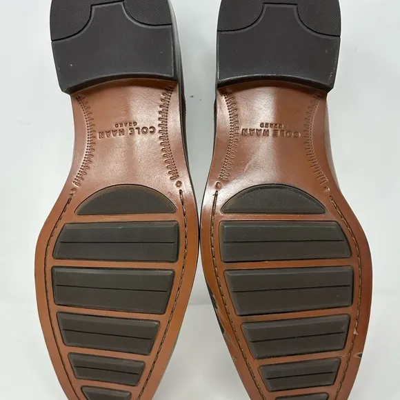 Cole Haan Grand Hawthorne British Tan Leather Penny Loafers C33224 Men’s