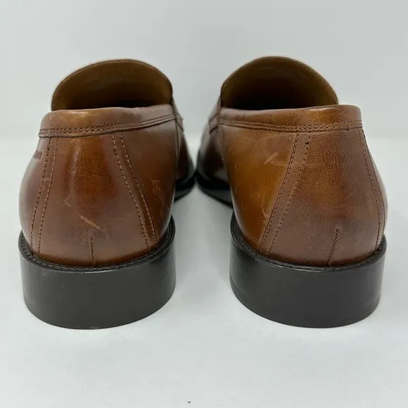 Cole Haan Grand Hawthorne British Tan Leather Penny Loafers C33224 Men’s