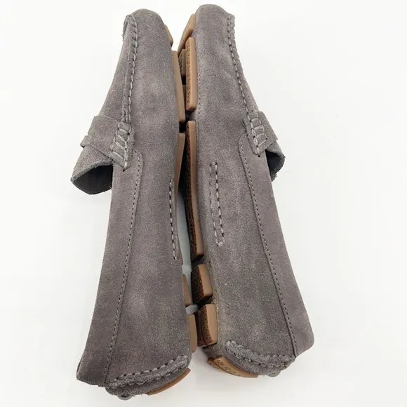 Cole Haan Grand OS Hanneli Driving Loafers size 7 Gray Suede