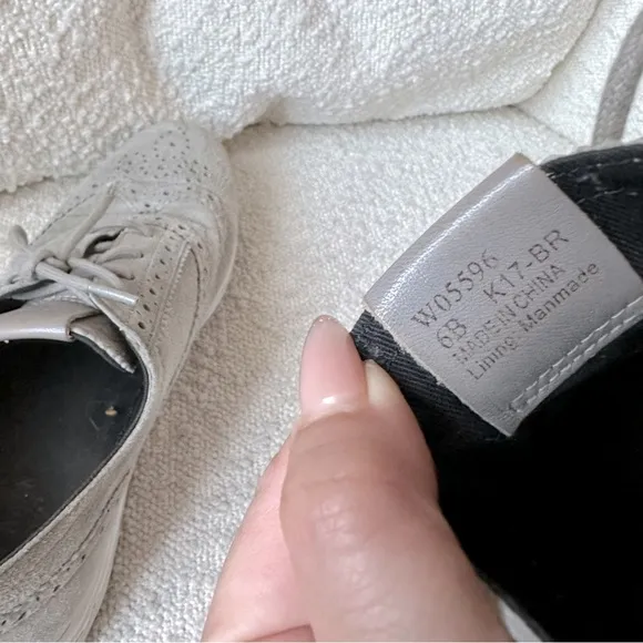 Cole Haan Grand Tour Grey Leather Suede Oxford 6