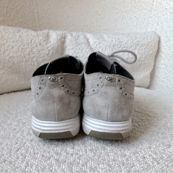 Cole Haan Grand Tour Grey Leather Suede Oxford 6