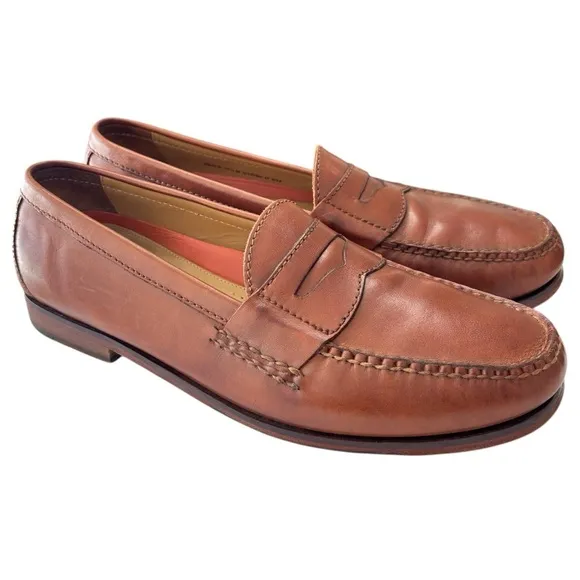 Cole Haan GrandOs Penny Loafers Dress Shoe Mens Sz 11.5 Brown Leather Hand Sewn