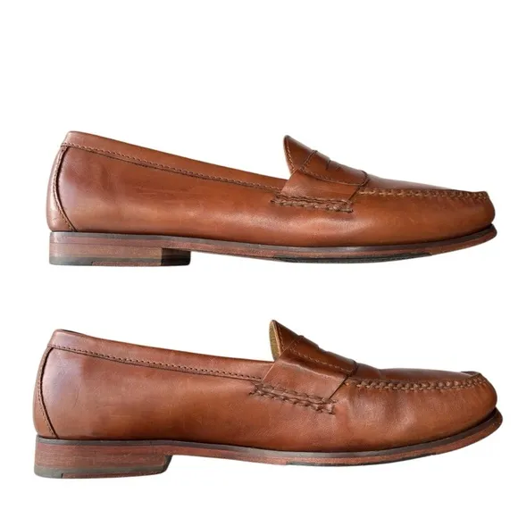 Cole Haan GrandOs Penny Loafers Dress Shoe Mens Sz 11.5 Brown Leather Hand Sewn