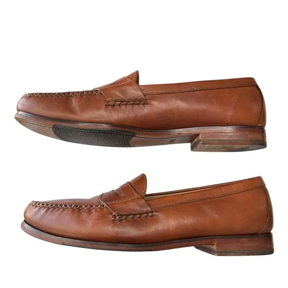Cole Haan GrandOs Penny Loafers Dress Shoe Mens Sz 11.5 Brown Leather Hand Sewn