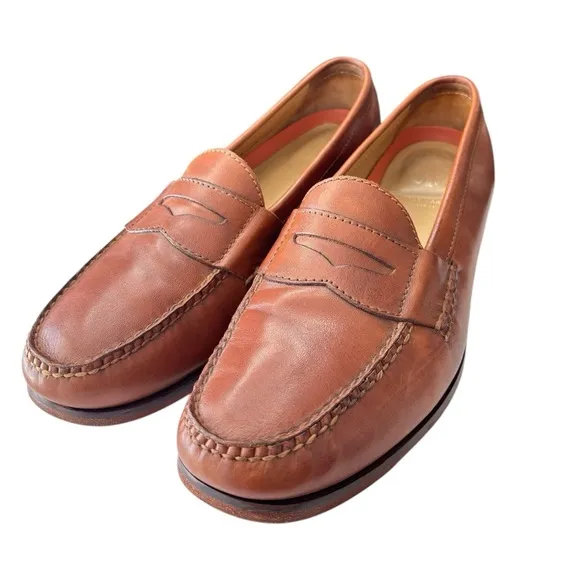 Cole Haan GrandOs Penny Loafers Dress Shoe Mens Sz 11.5 Brown Leather Hand Sewn