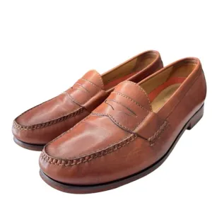 Cole Haan GrandOs Penny Loafers Dress Shoe Mens Sz 11.5 Brown Leather Hand Sewn