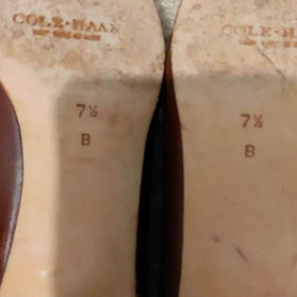 Cole Haan Italian leather penny loafers style heels