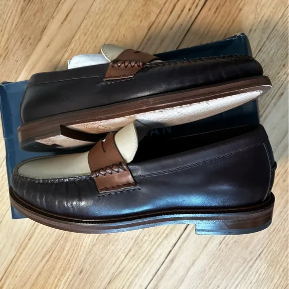 Cole Haan Men's American Classics Dark Chocolate Penny Loafers C37771 Men’s 8.5W