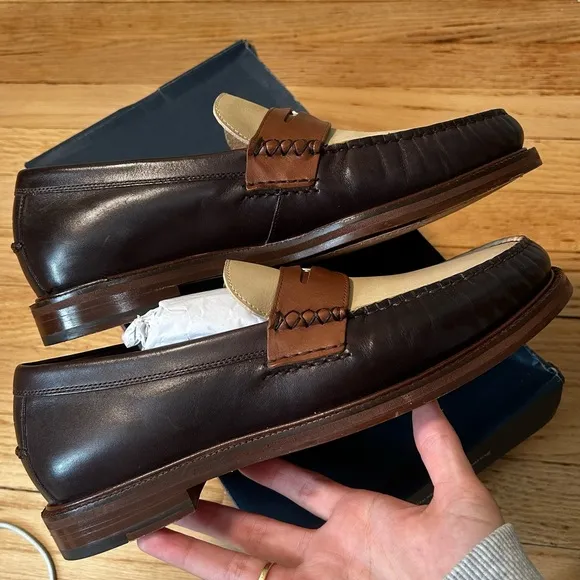 Cole Haan Men's American Classics Dark Chocolate Penny Loafers C37771 Men’s 8.5W