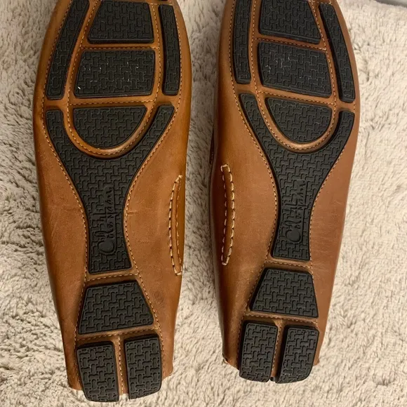 Cole Haan Men's Howland Brown Leather Driving Loafers – Size 10