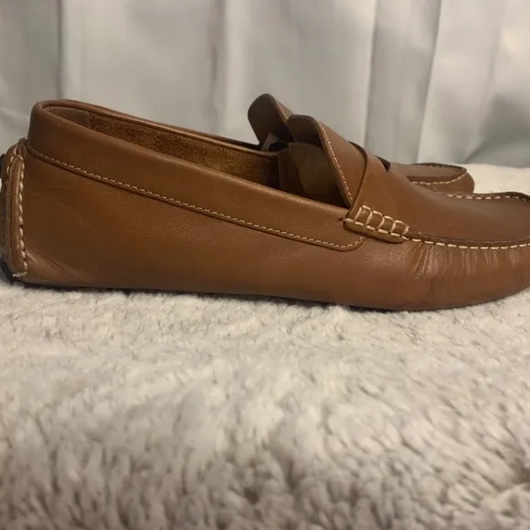 Cole Haan Men's Howland Brown Leather Driving Loafers – Size 10