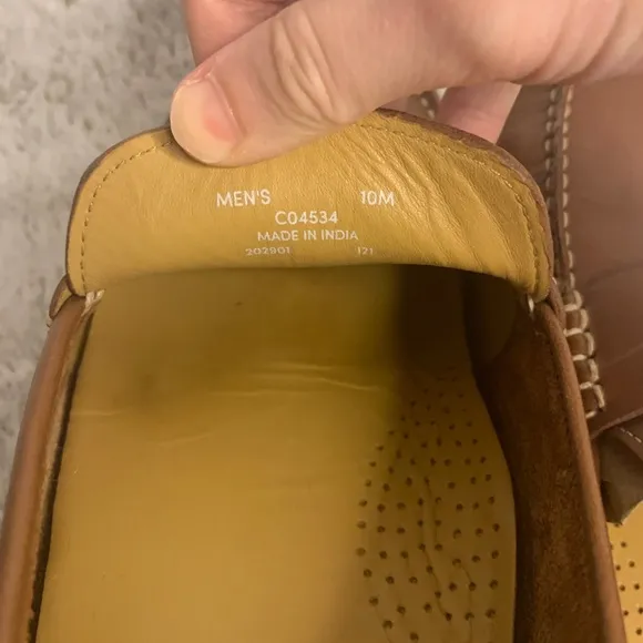 Cole Haan Men's Howland Brown Leather Driving Loafers – Size 10