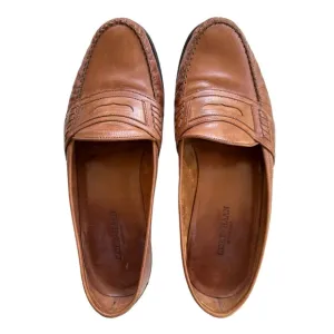 Cole Haan Men’s Leather Penny Loafers Handmade in Italy, British Tan, Size 9.5D