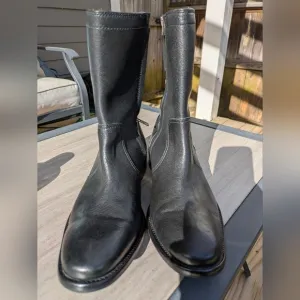 Cole Haan Mens Nike Air Black Mid-Calf Boots 8