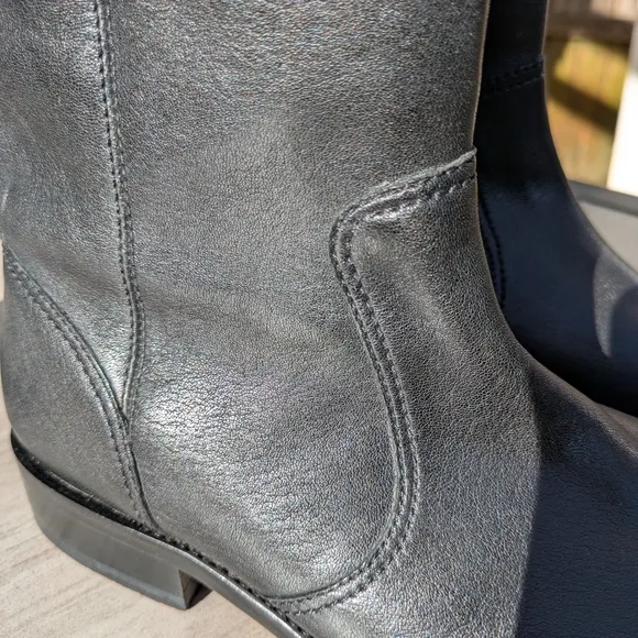 Cole Haan Mens Nike Air Black Mid-Calf Boots 8