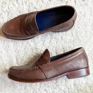 Cole Haan Men's Nike Air Infinity Loafer Slip On Brown Leather Driving Shoe