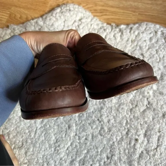 Cole Haan Men's Nike Air Infinity Loafer Slip On Brown Leather Driving Shoe