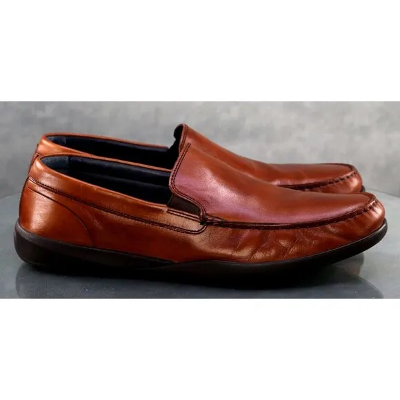 Cole Haan Moto Grand Men's Slip Ons Loafers Driving Shoes Size 11.5 Brown C26042