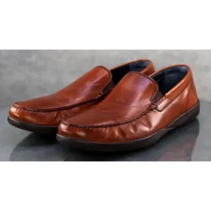 Cole Haan Moto Grand Men's Slip Ons Loafers Driving Shoes Size 11.5 Brown C26042