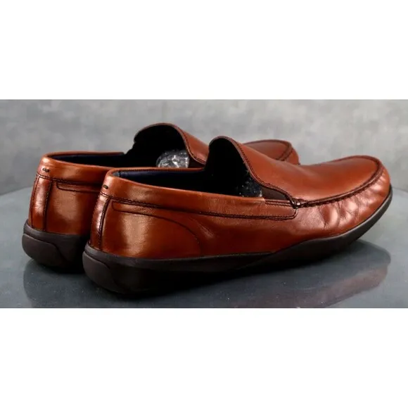 Cole Haan Moto Grand Men's Slip Ons Loafers Driving Shoes Size 11.5 Brown C26042