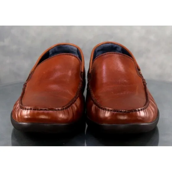 Cole Haan Moto Grand Men's Slip Ons Loafers Driving Shoes Size 11.5 Brown C26042