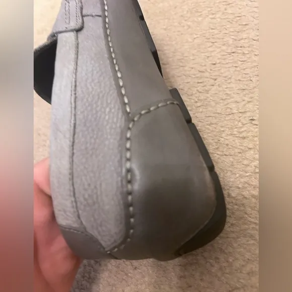 Cole Haan Nike Air Driver Shoe Penny Loafers Grey Leather Men's Size 10 Suede