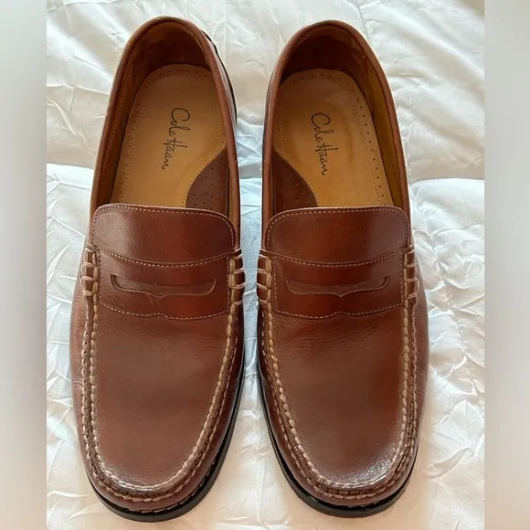 Cole Haan Nike Air Leather Penny Loafers