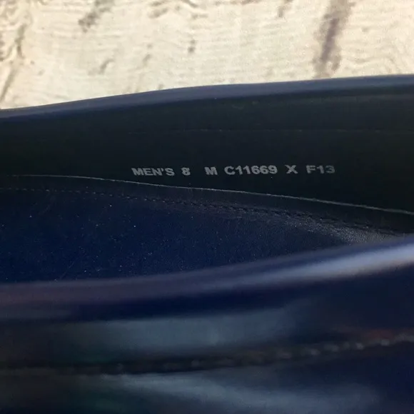 Cole Haan Nike Air Navy Patent Leather Loafers
