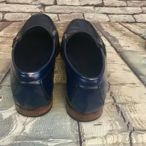 Cole Haan Nike Air Navy Patent Leather Loafers