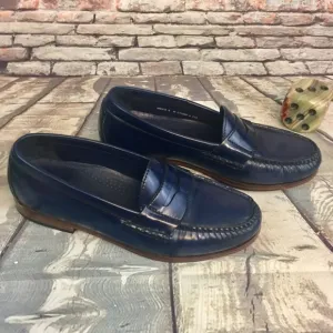 Cole Haan Nike Air Navy Patent Leather Loafers