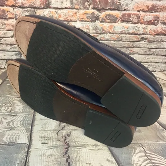 Cole Haan Nike Air Navy Patent Leather Loafers
