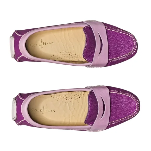Cole Haan Nike Air Sadie Driver Penny Loafers Purple/Lilac Combo