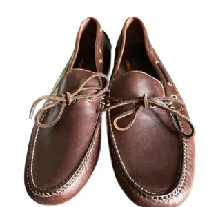 Cole Haan NikeAir Driving Shoes Mens 12 M Brown Leather Slip On Loafers