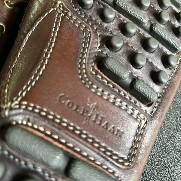 Cole Haan NikeAir Driving Shoes Mens 12 M Brown Leather Slip On Loafers