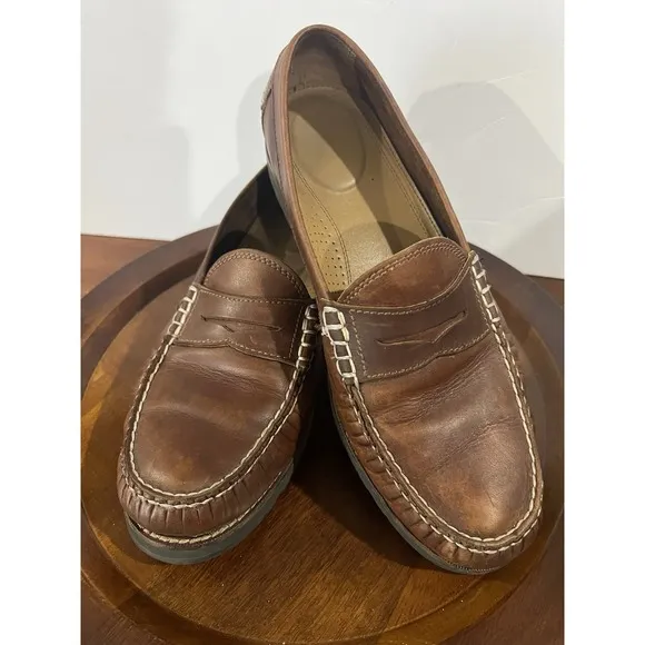 Cole Haan Penny Loafers Leather Hiking Soles Men's 10 1/2 M Slip On Casual