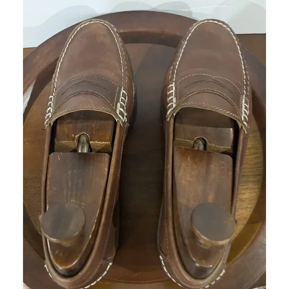Cole Haan Penny Loafers Leather Hiking Soles Men's 10 1/2 M Slip On Casual