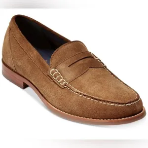 Cole Haan Pinch Grand Casual Tan Suede Penny Loafers Size 10.5