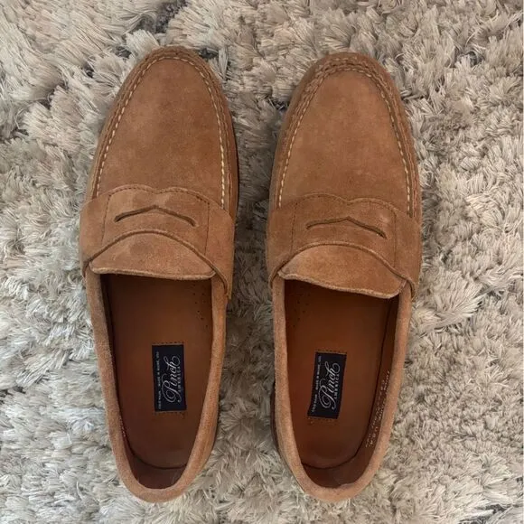 Cole Haan Pinch Grand Casual Tan Suede Penny Loafers Size 10.5