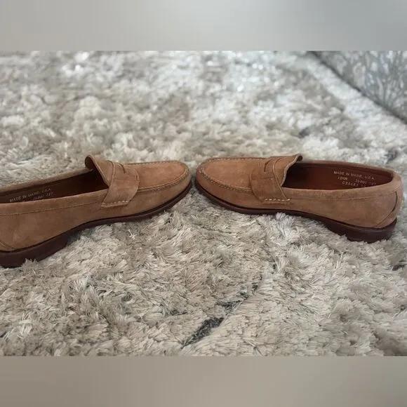 Cole Haan Pinch Grand Casual Tan Suede Penny Loafers Size 10.5