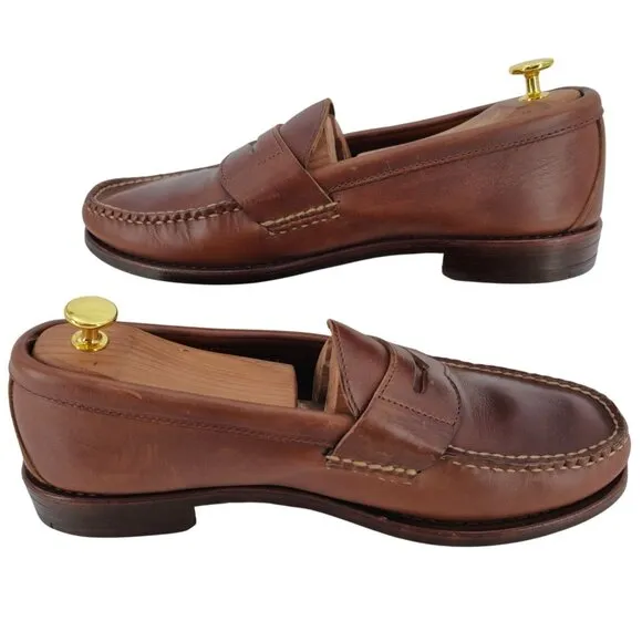 Cole Haan Pinch Maine Classic Penny Loafers Mens 10M Brown Leather Dress Shoes