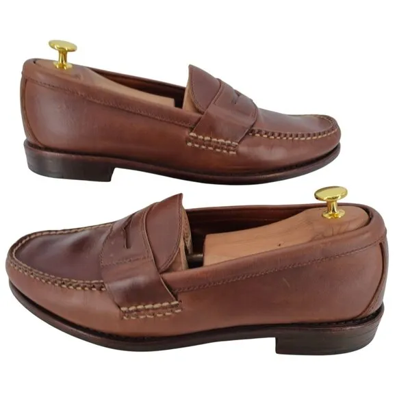 Cole Haan Pinch Maine Classic Penny Loafers Mens 10M Brown Leather Dress Shoes