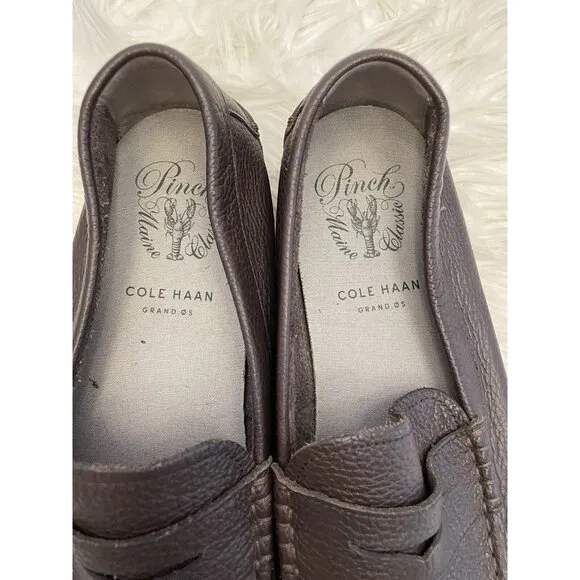 Cole Haan Pinch Maine Classics Grand O.S Brown Leather‎ Penny Loafers Size 13M