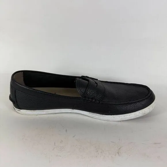 Cole Haan Pinch Weekender Penny Loafers Men's 13 Black Leather Slip-On Round Toe