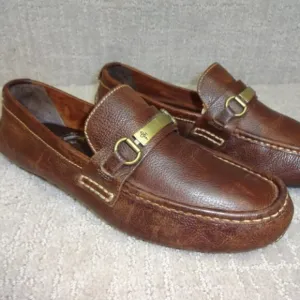 Cole Haan Somerset Men's Size 10M Brown Leather Horsebit Driving Loafers C11836