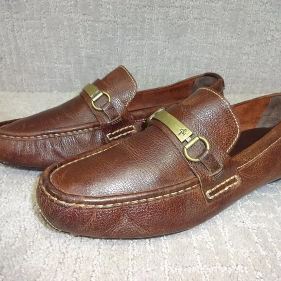 Cole Haan Somerset Men's Size 10M Brown Leather Horsebit Driving Loafers C11836