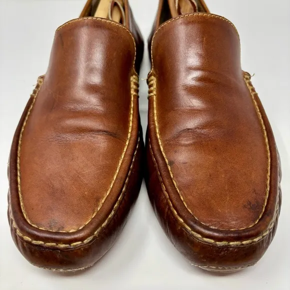 Cole Haan Somerset Venetian Loafers Brown Leather Slip On Driving Shoes Men’s 12