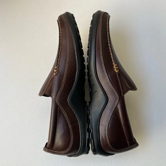 Cole Haan Tucker Venetian Leather Driving Loafers in Brown French Roast 10.5